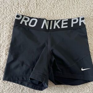 Nike Black Performance Shorts with Logo Waistband